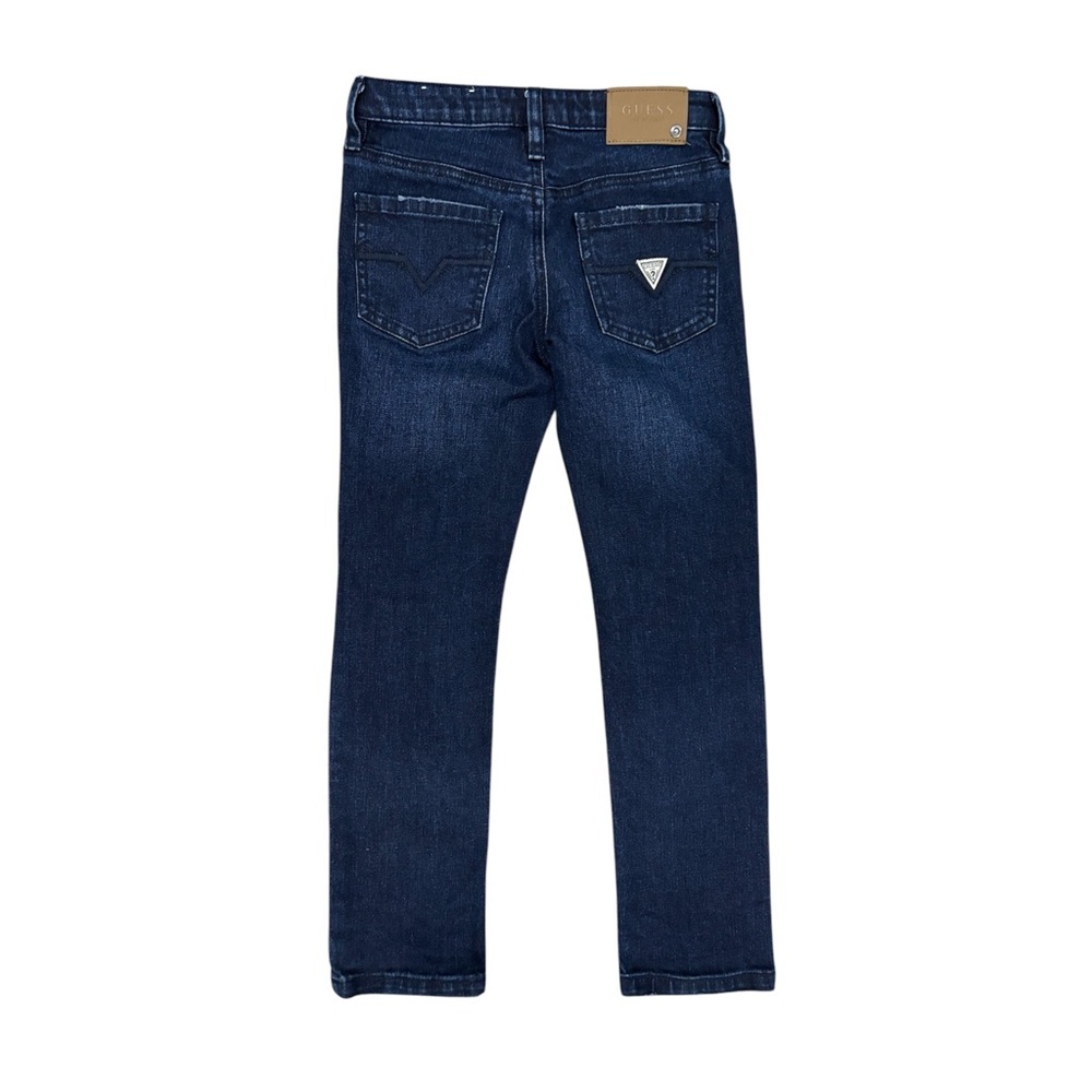 (B) Guess Dark Wash Ripped (6) Boys Pants - Picture 5 of 7